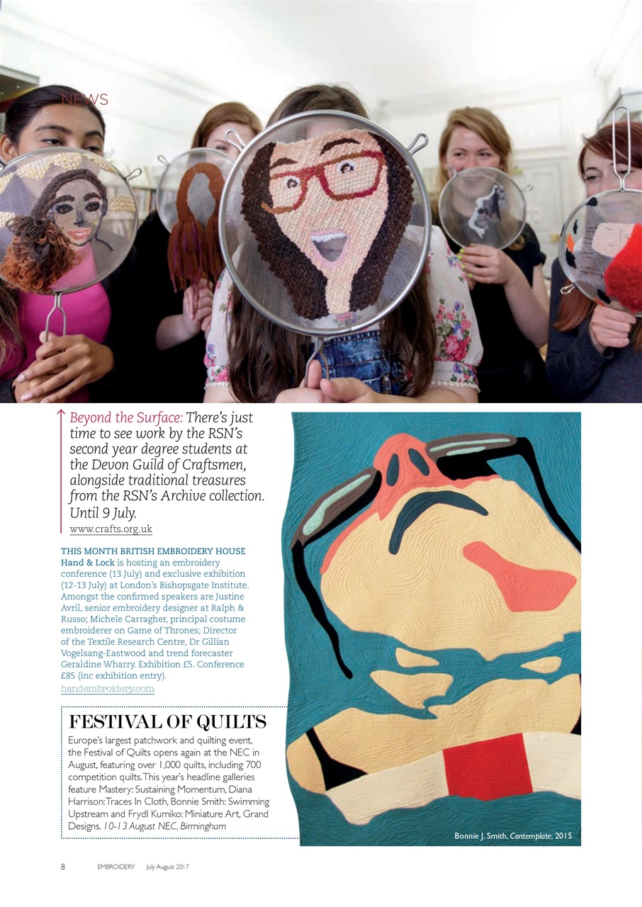 Embroidery Magazine Preview Pages
