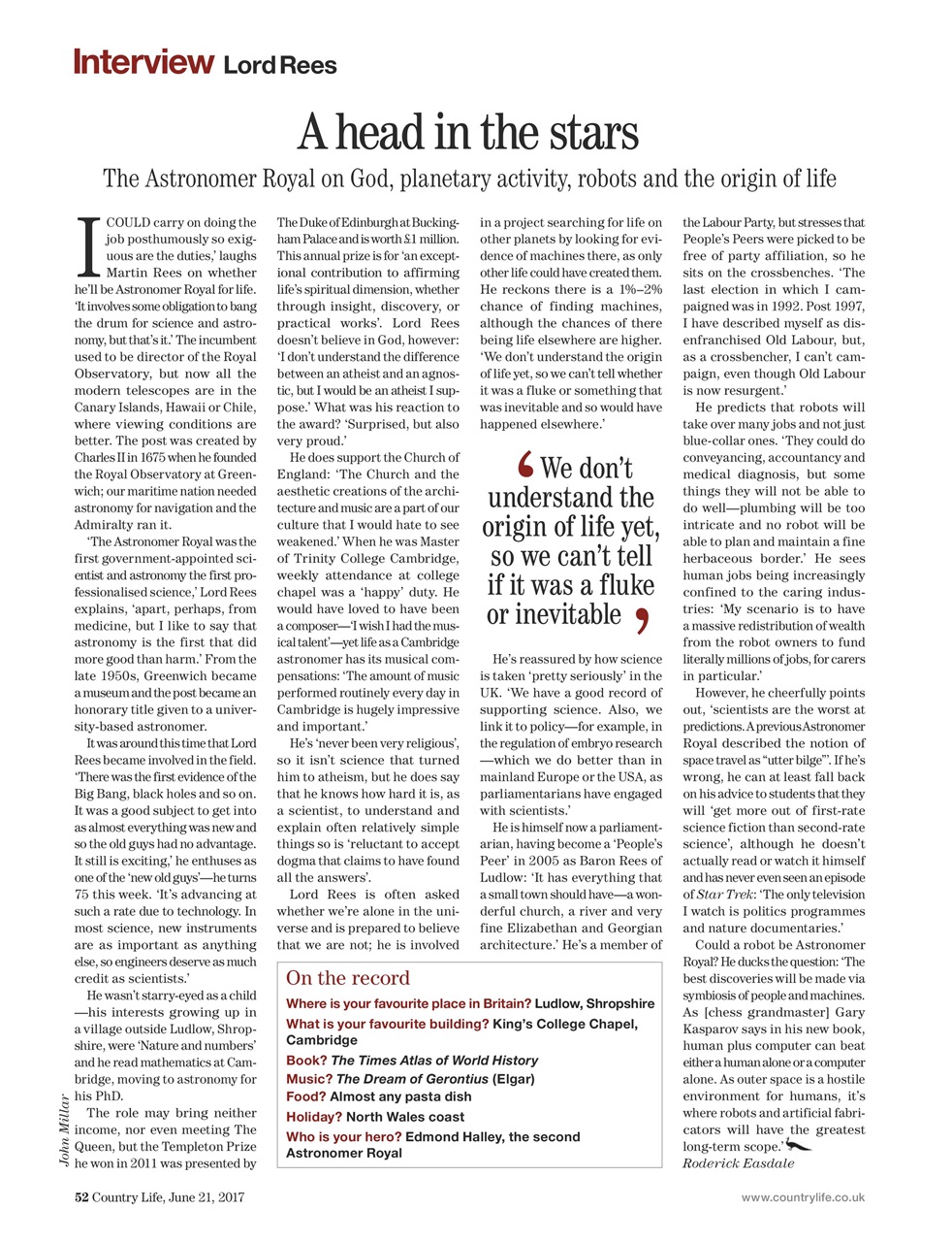 Country Life Preview Pages