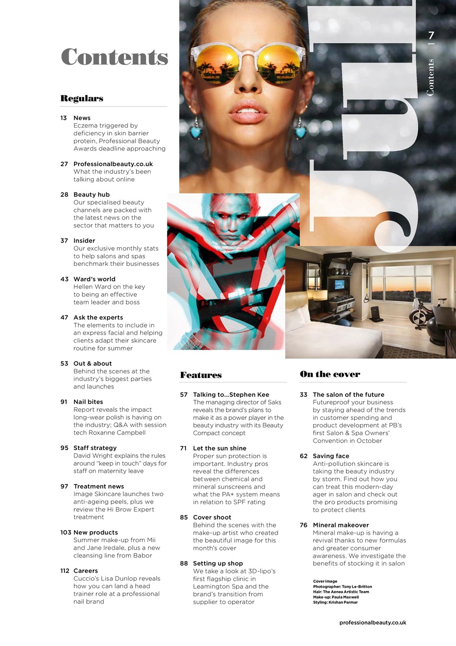 Professional Beauty Preview Pages