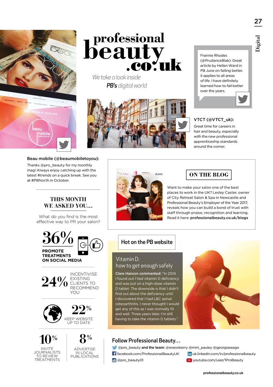 Professional Beauty Preview Pages