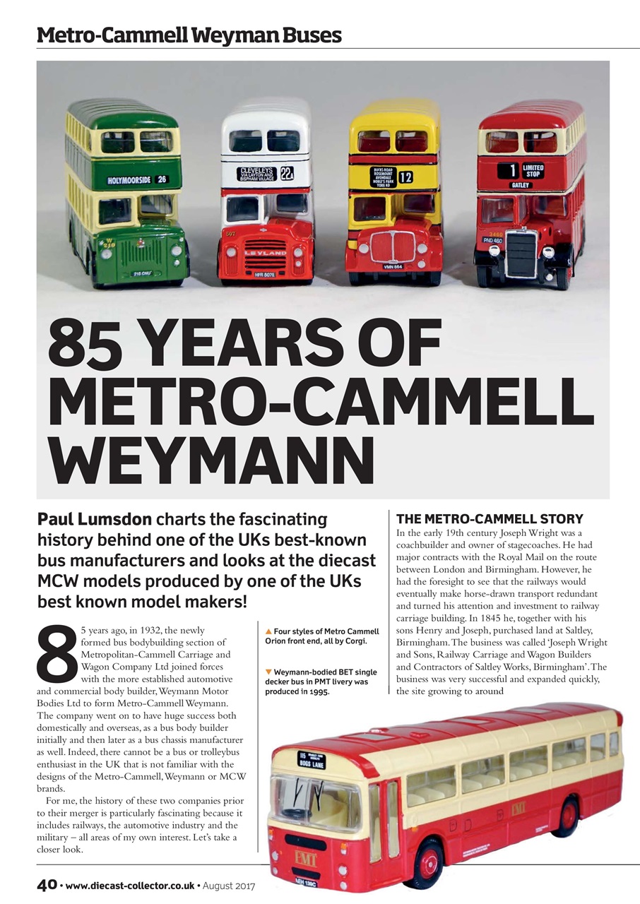 Diecast Collector Preview Pages