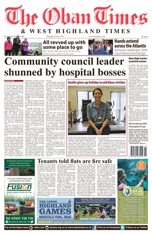 The Oban Times & Lochaber Times issue 22nd June 2017