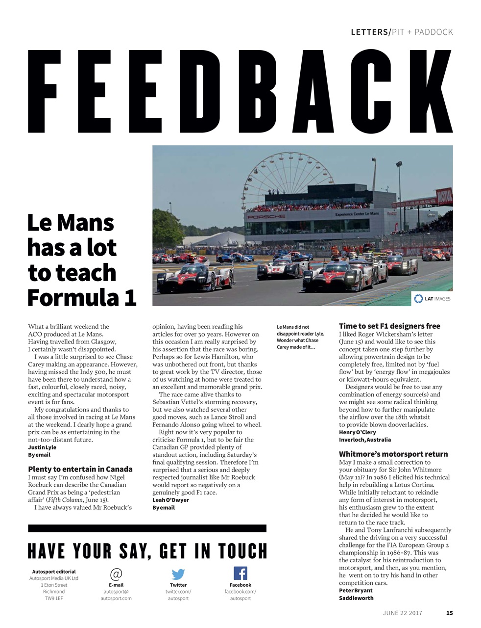 Autosport Preview Pages