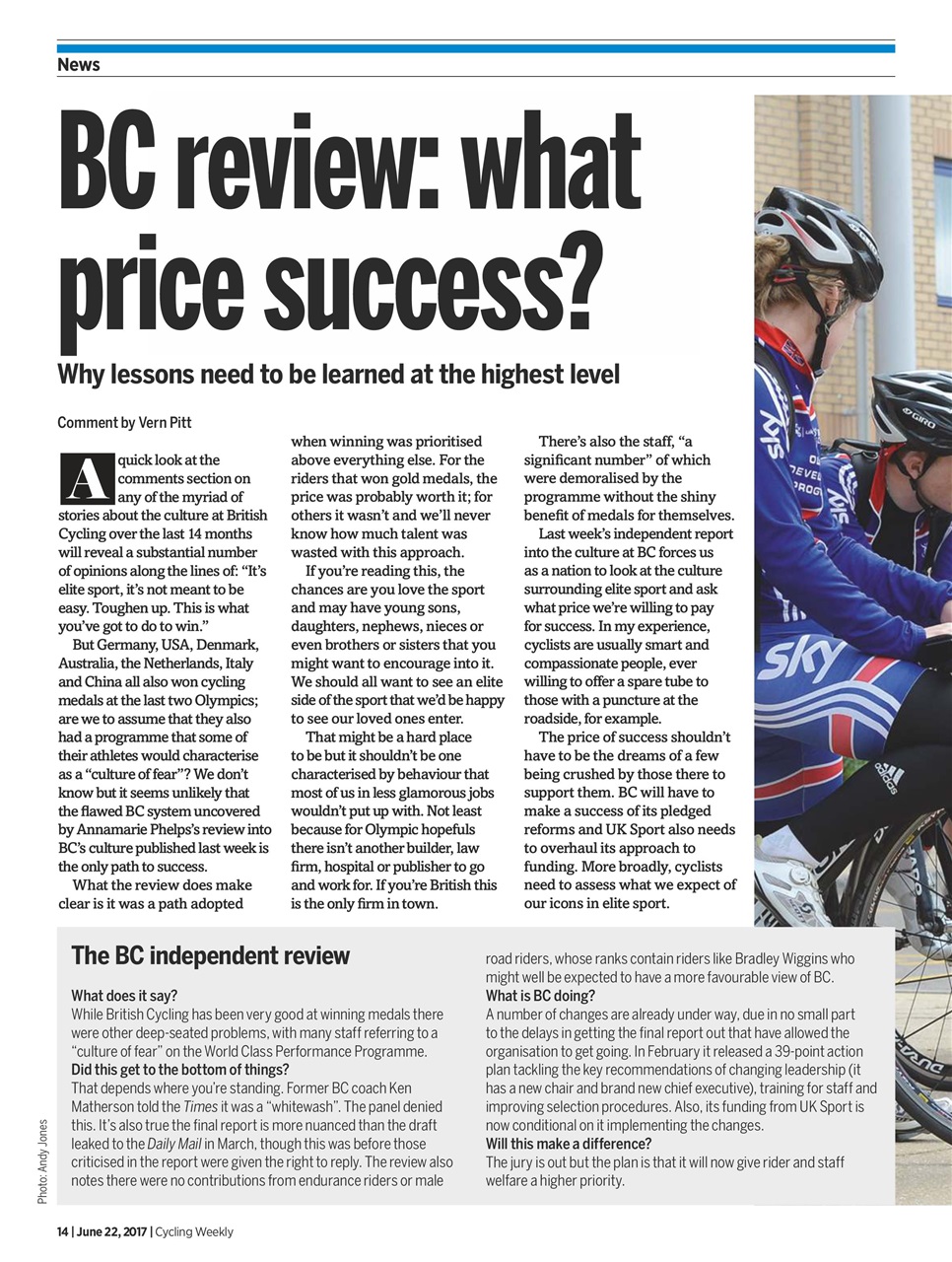 Cycling Weekly Preview Pages