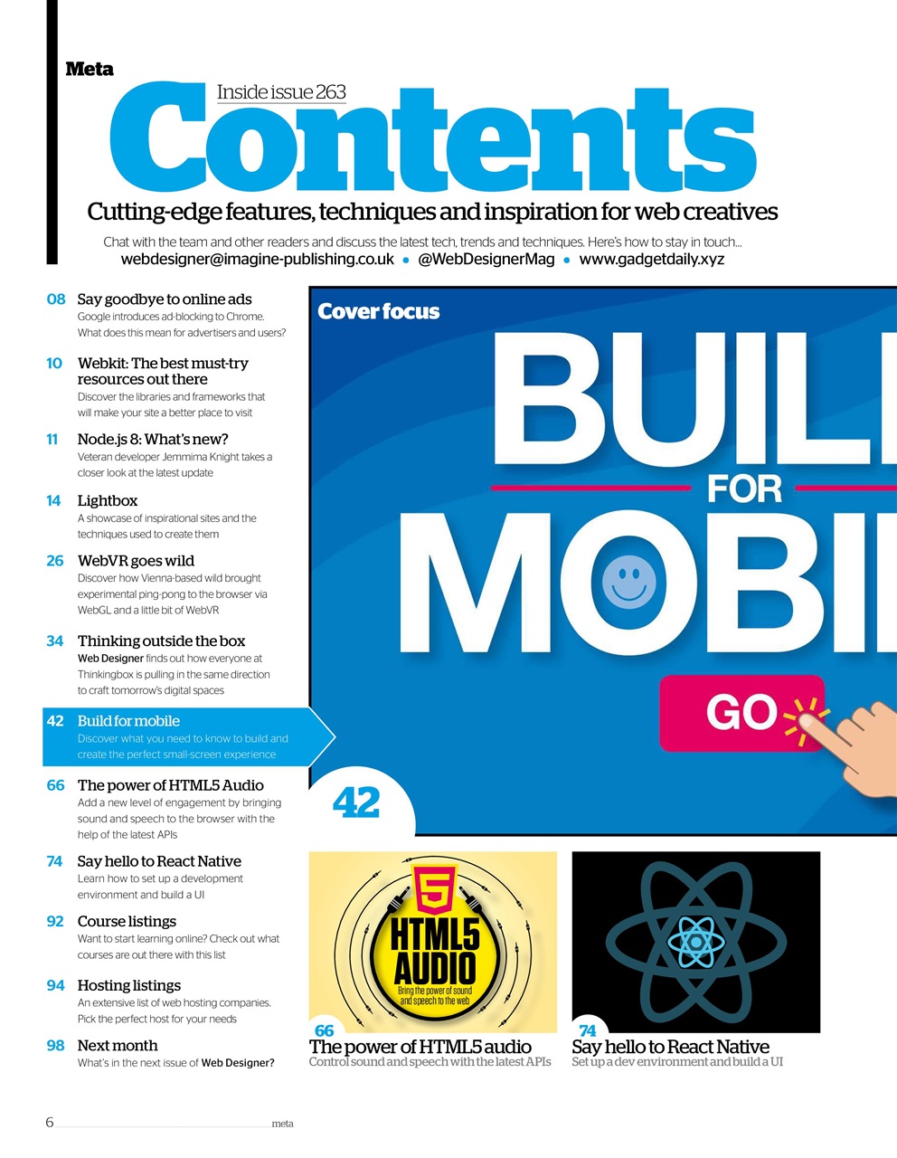 Web Designer Preview Pages