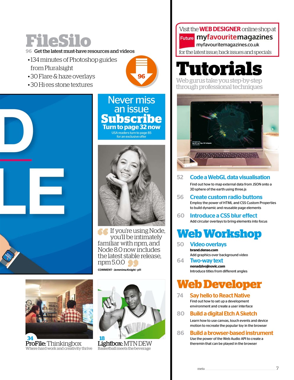 Web Designer Preview Pages