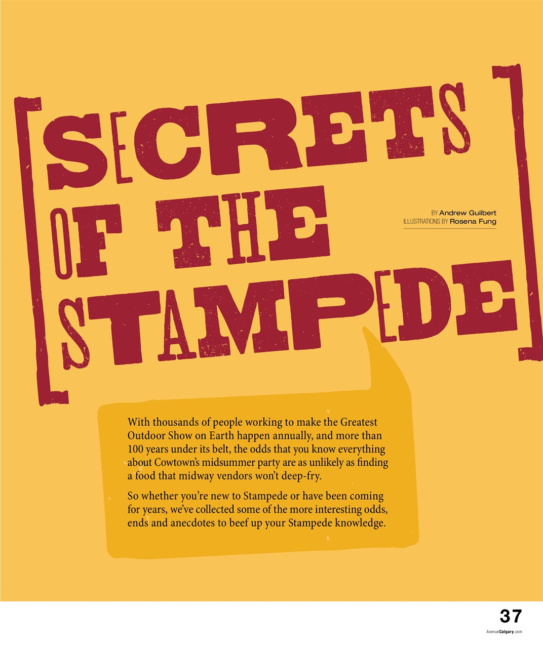 Avenue Calgary Preview Pages