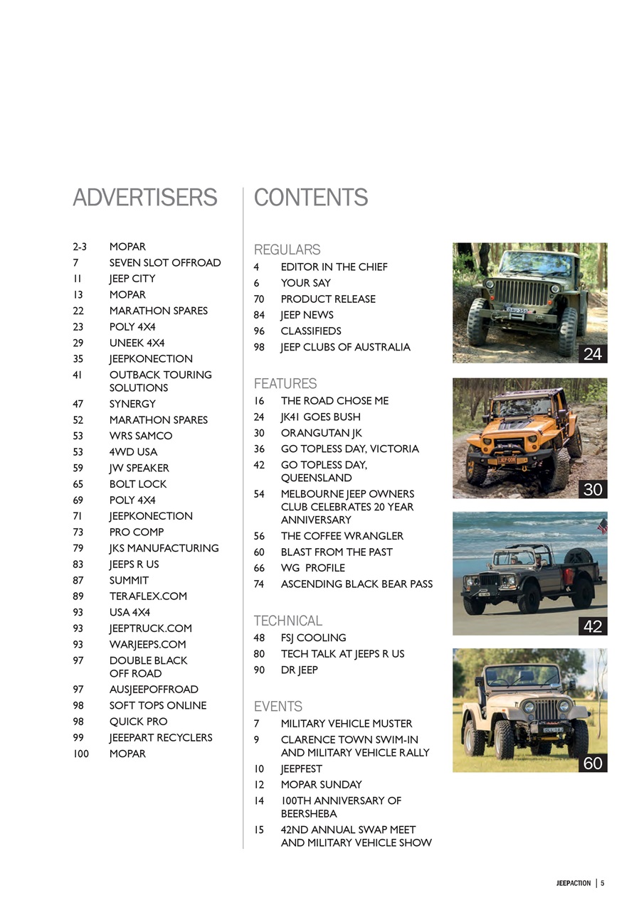 Jeep Action Preview Pages