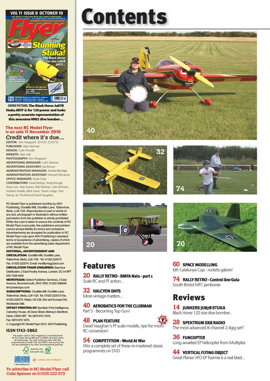 Radio Control Model Flyer Preview Pages