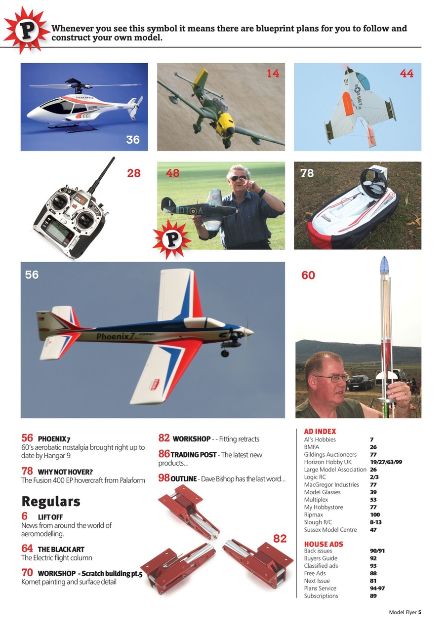 Radio Control Model Flyer Preview Pages