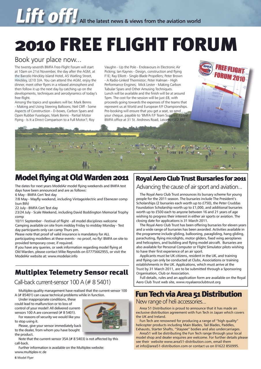 Radio Control Model Flyer Preview Pages