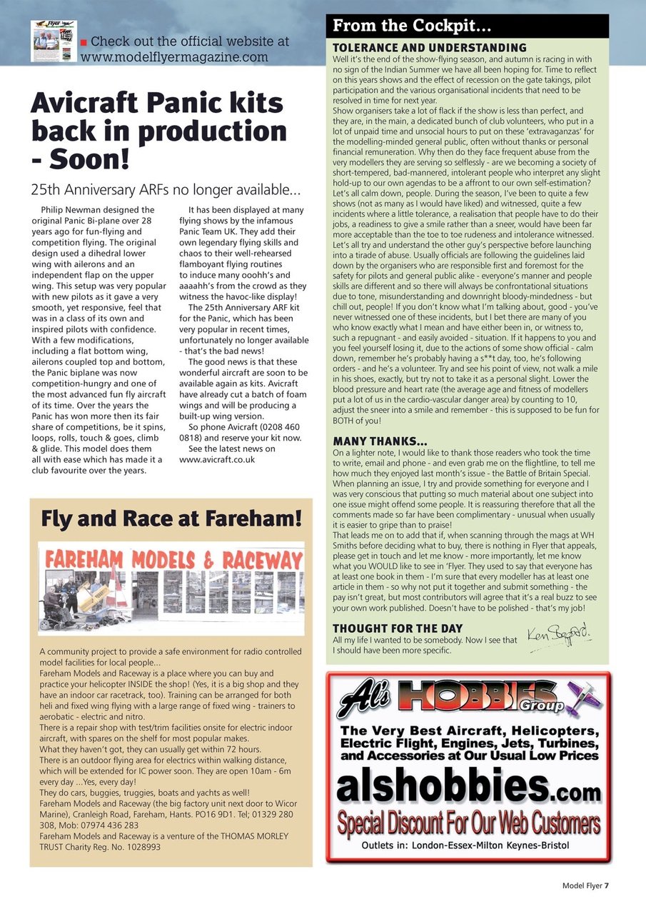 Radio Control Model Flyer Preview Pages