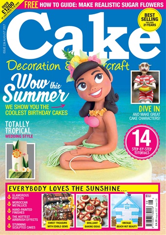 Cake Decoration & Sugarcraft Magazine issue August 2017