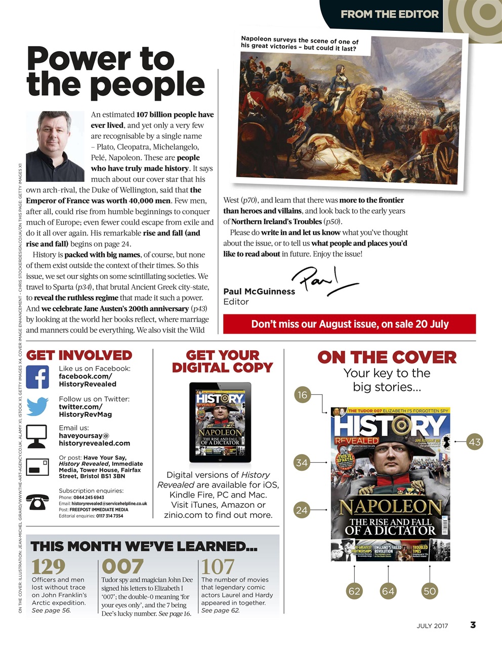 BBC History Revealed Magazine Preview Pages