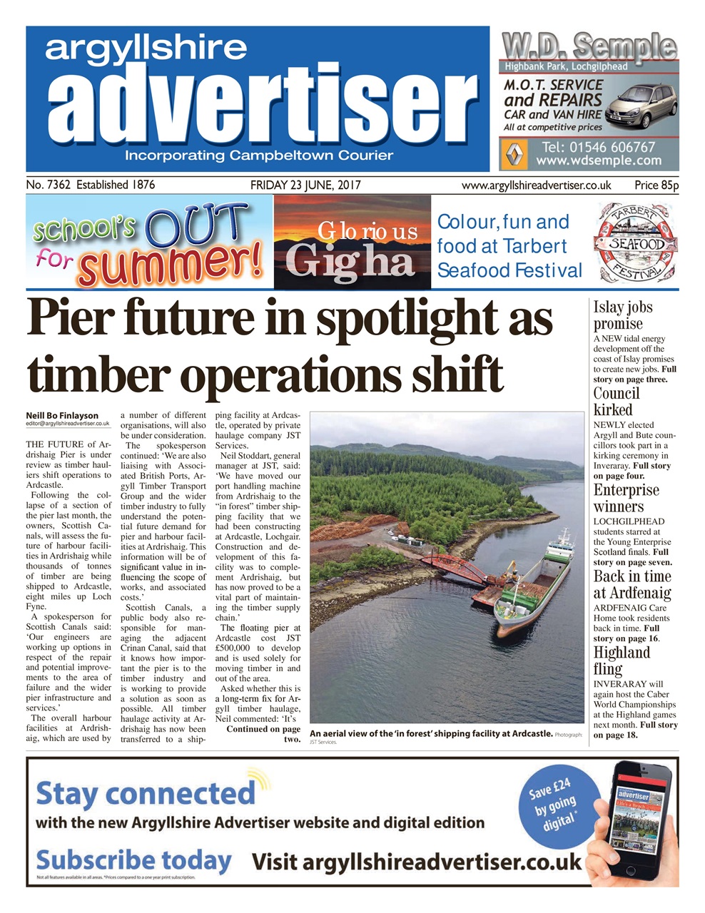 Argyllshire Advertiser Preview Pages