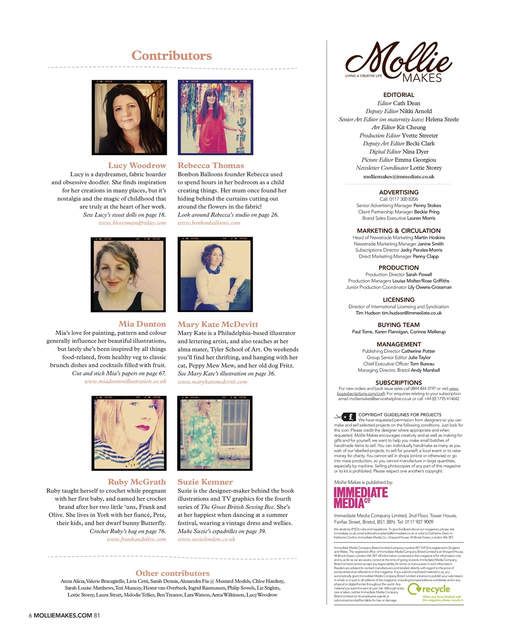 Mollie magazine Preview Pages