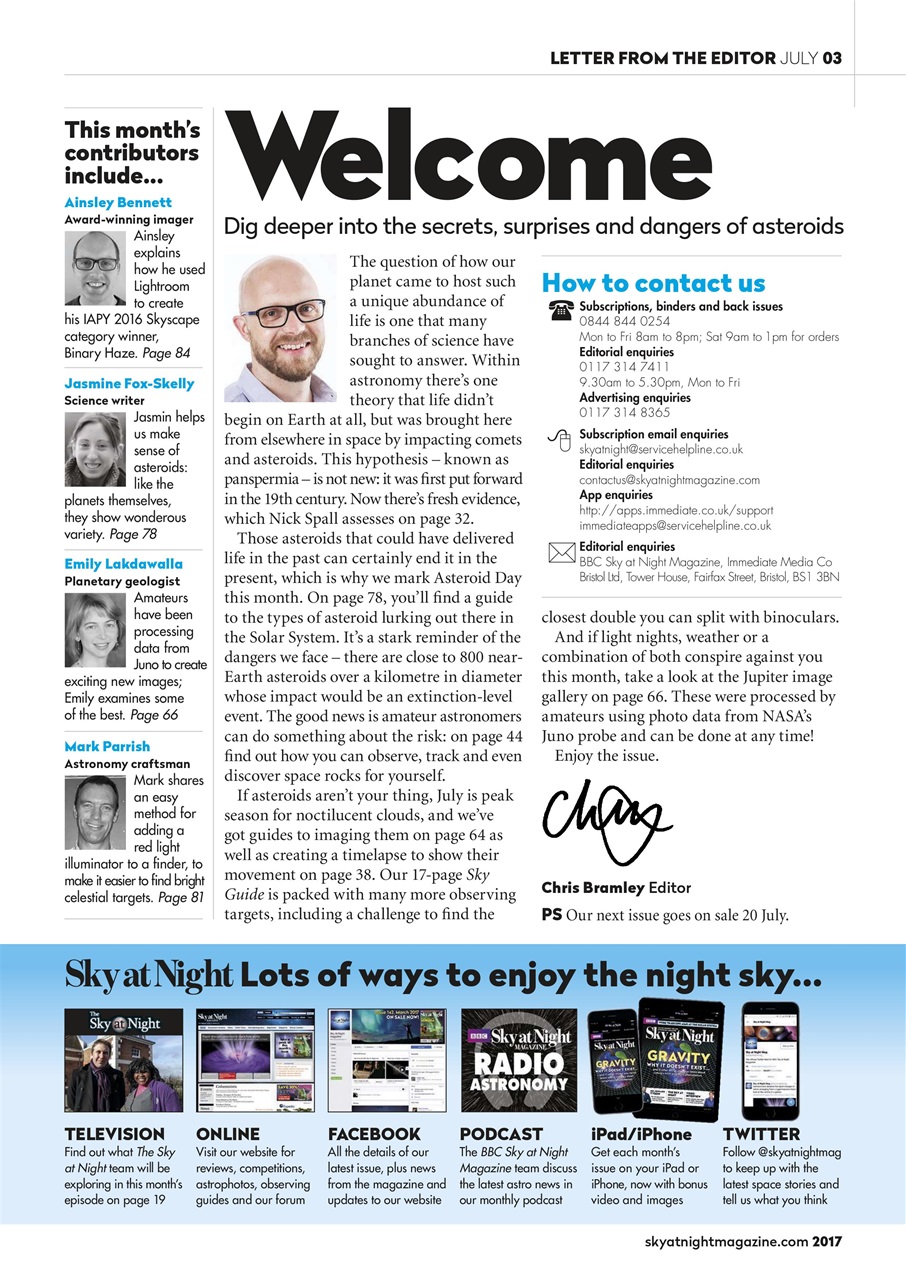 BBC Sky at Night Magazine Preview Pages