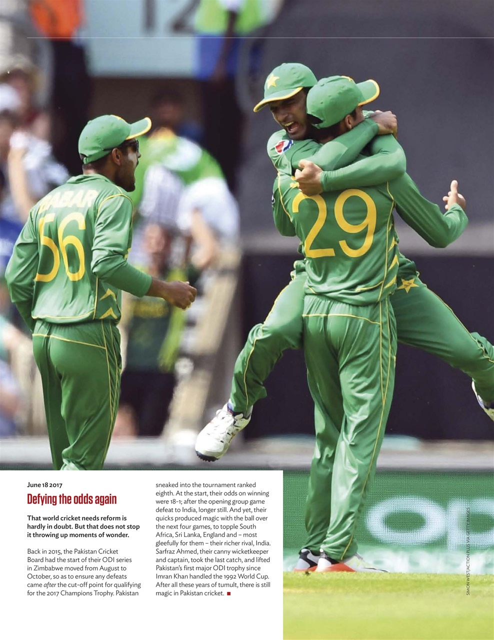The Cricketer Magazine Preview Pages