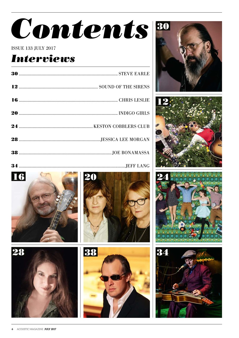 Acoustic Preview Pages