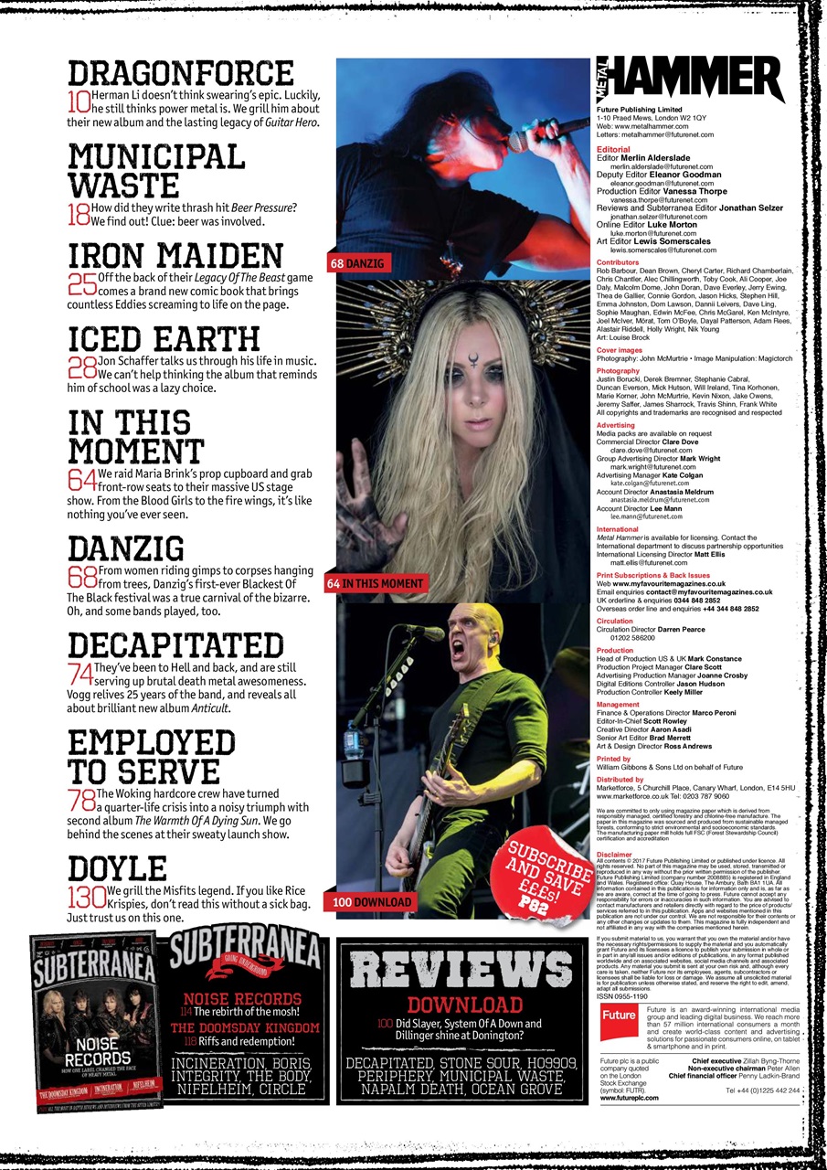 Metal Hammer Preview Pages