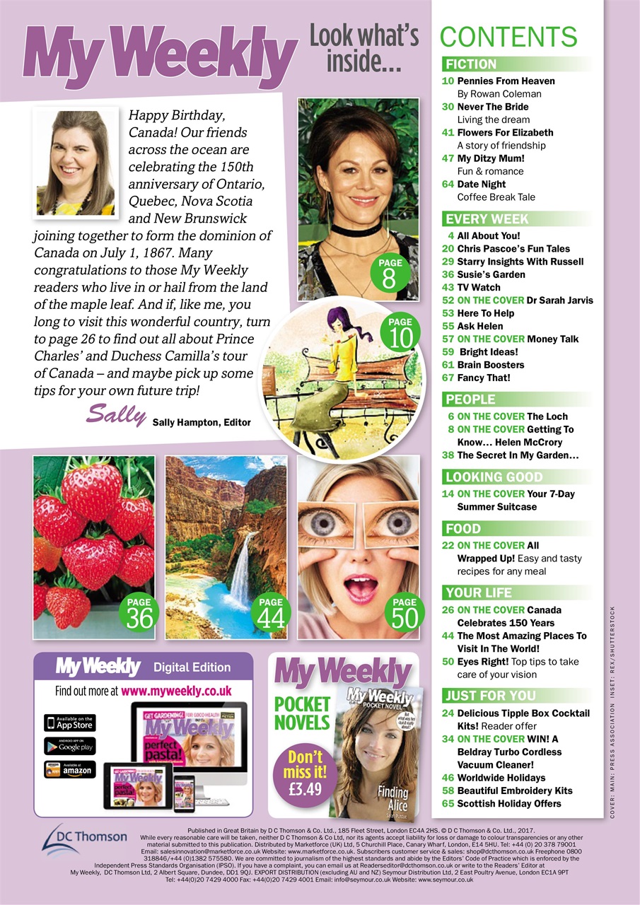 My Weekly Preview Pages