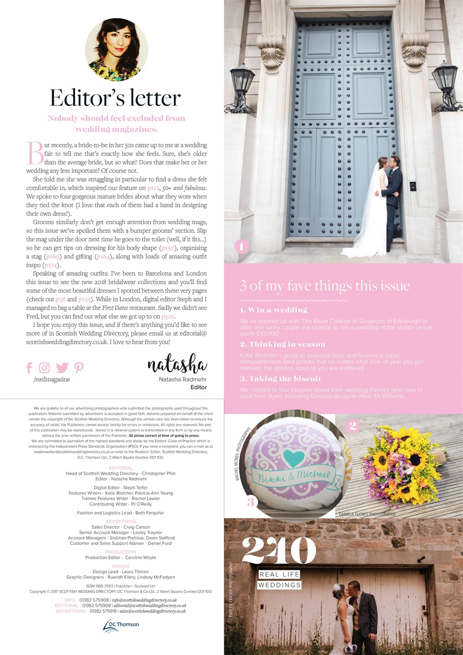 The Scottish Wedding Directory Preview Pages