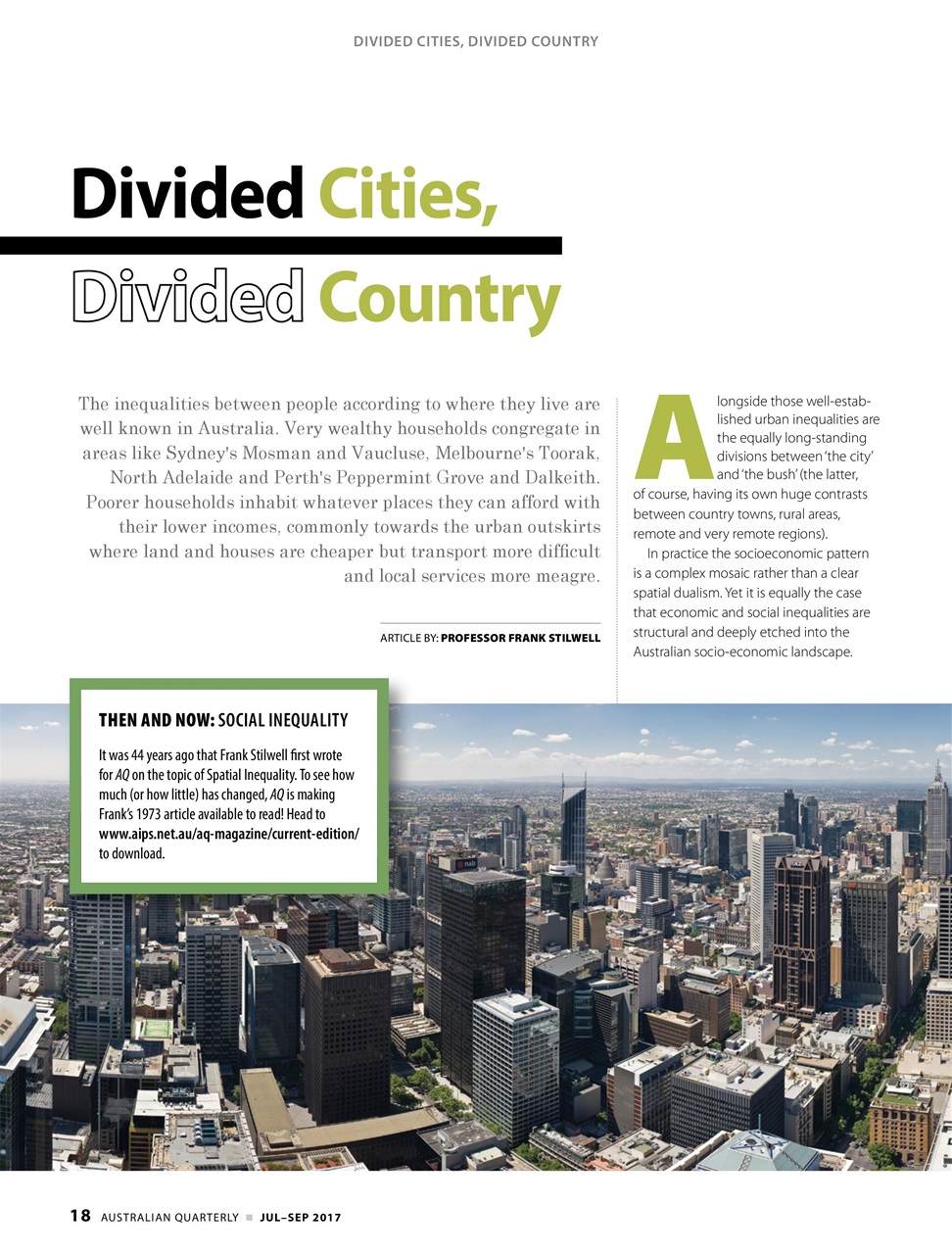 AQ: Australian Quarterly Preview Pages