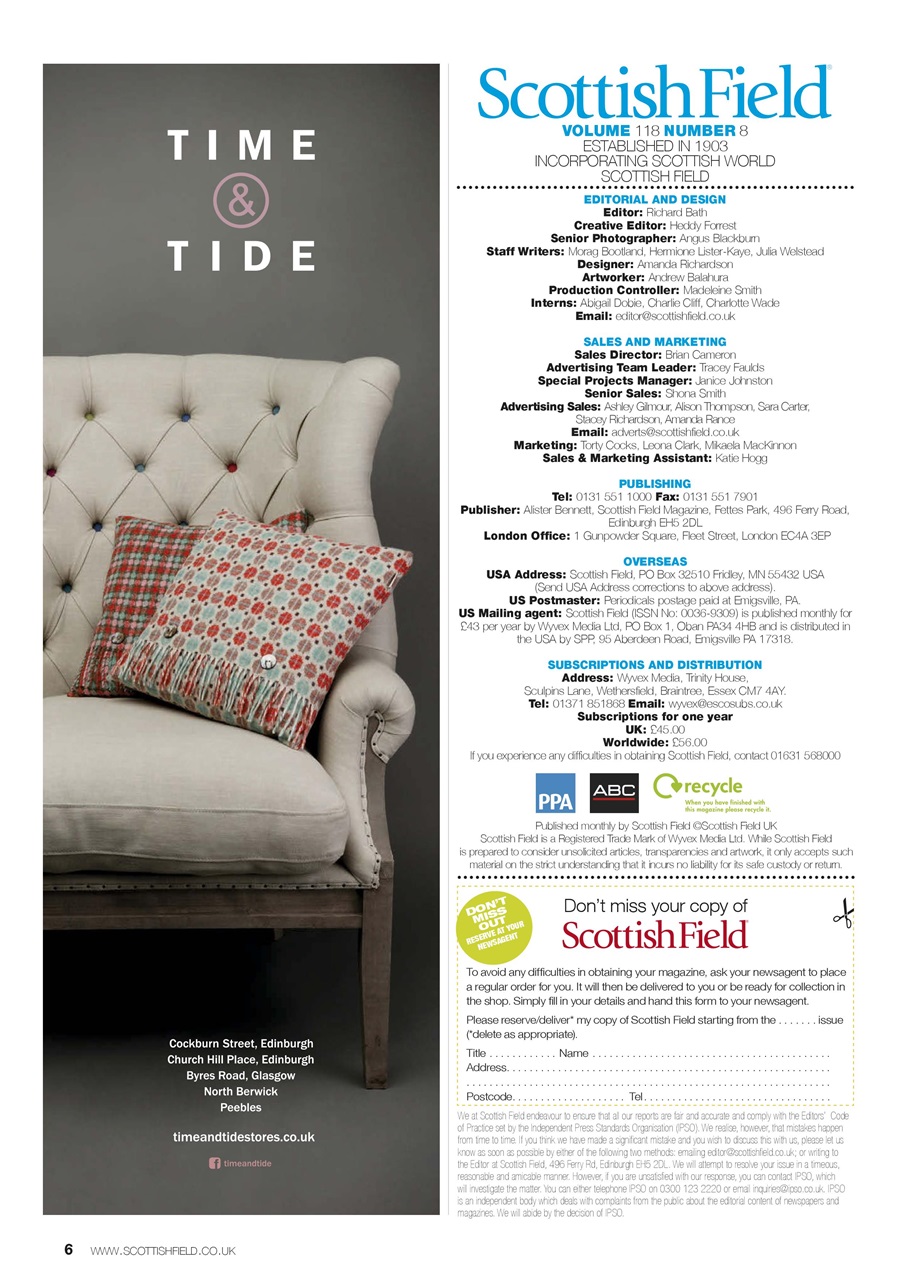 Scottish Field Preview Pages