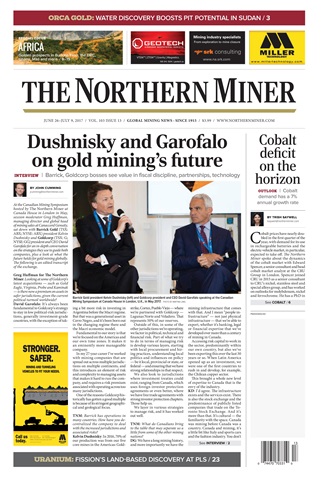 The Northern Miner issue Vol. 103 No. 13