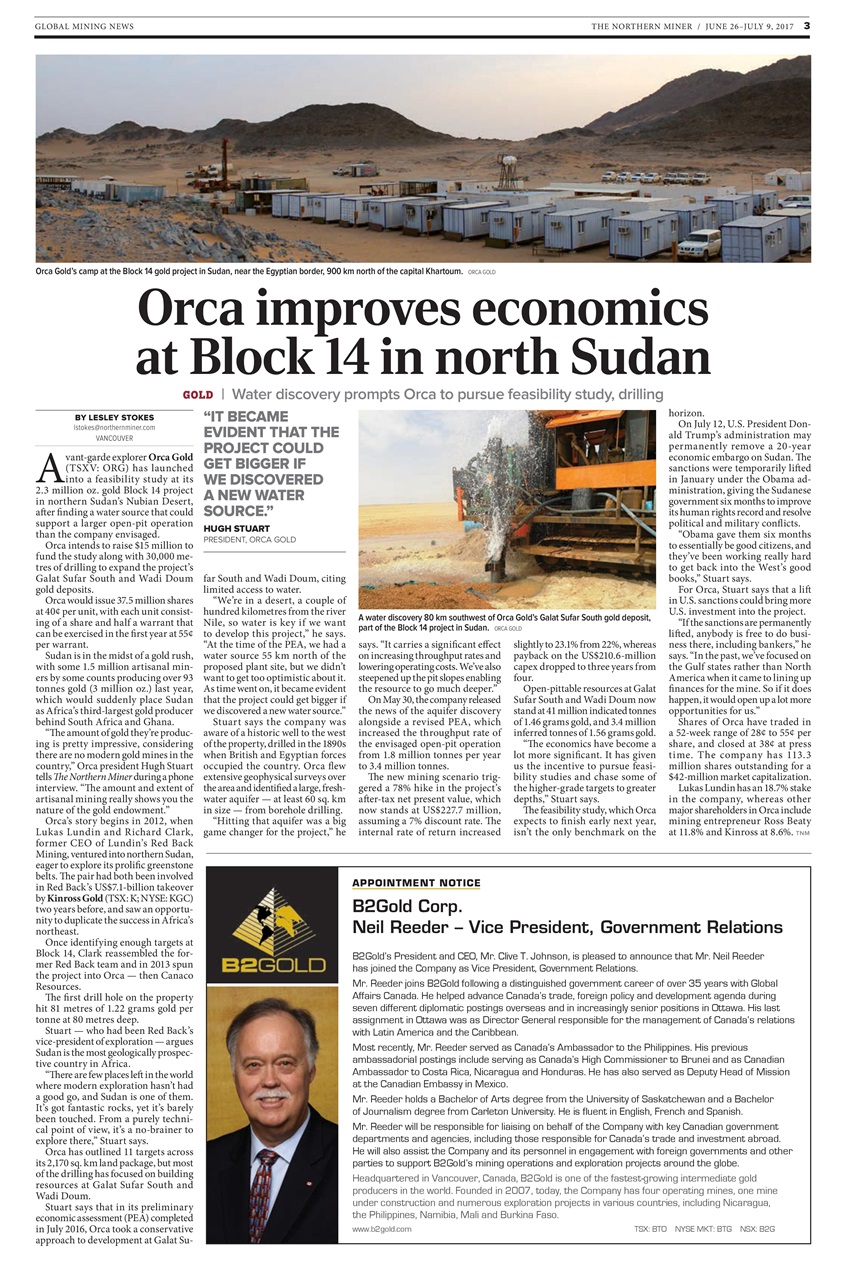 The Northern Miner Preview Pages