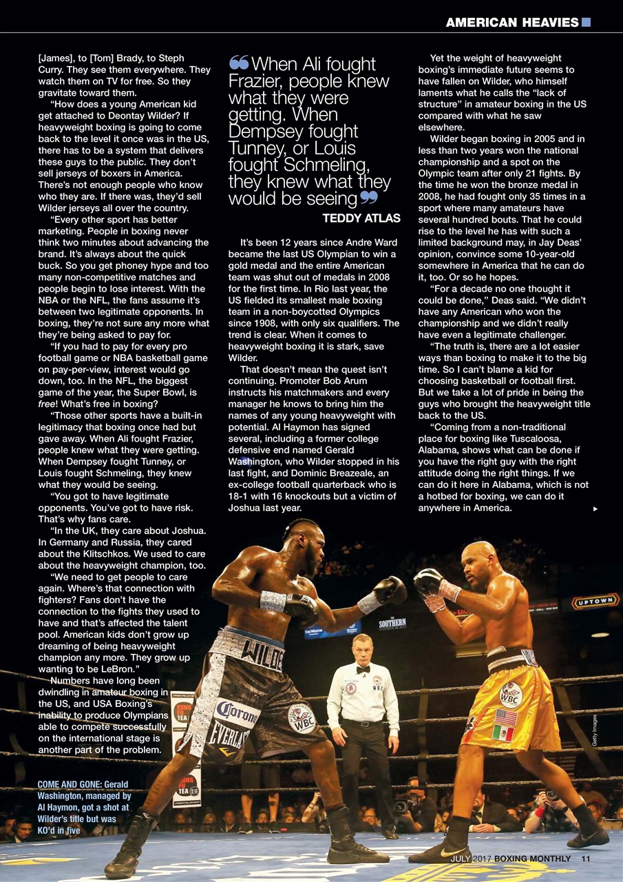Boxing Monthly Preview Pages