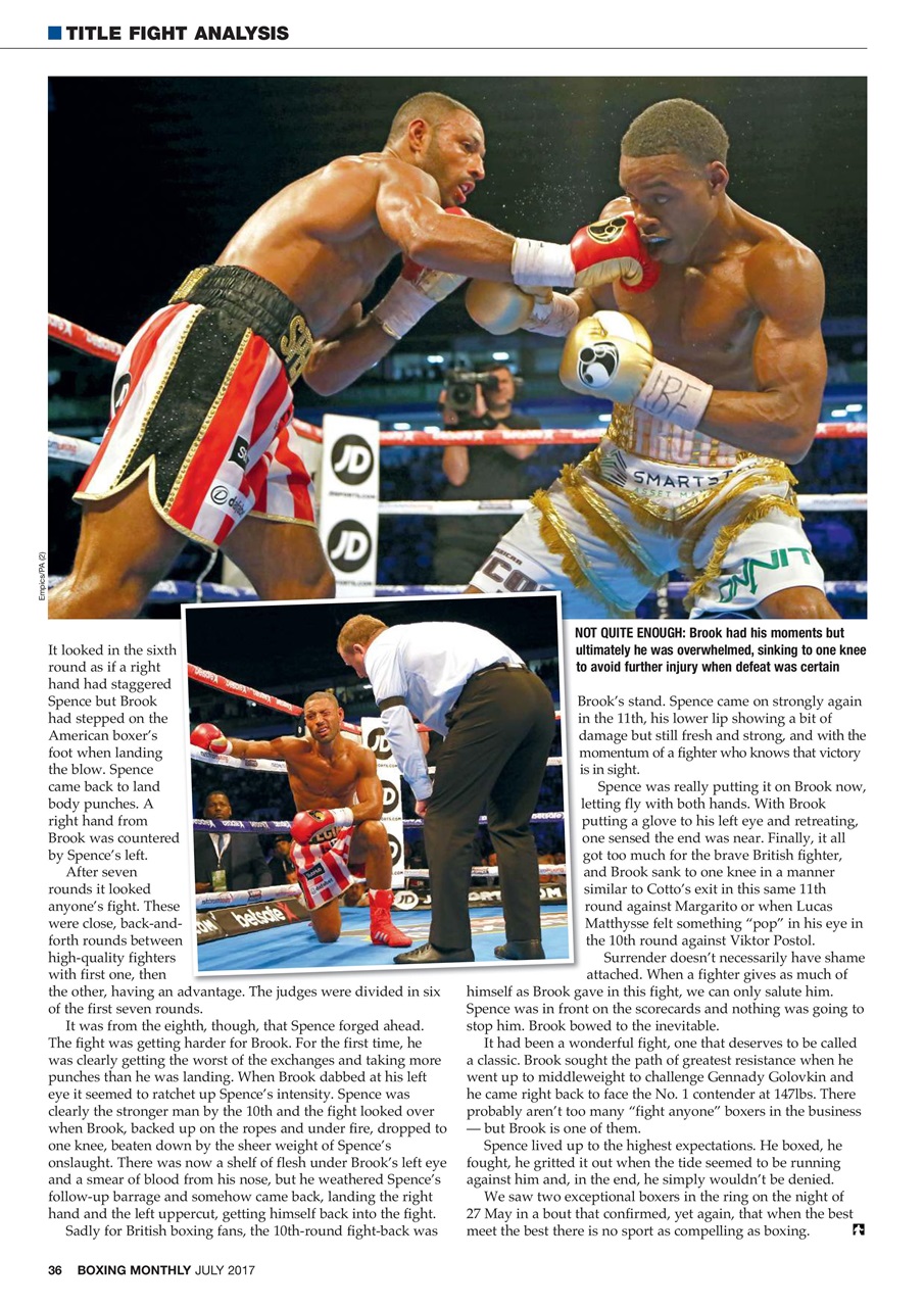 Boxing Monthly Preview Pages