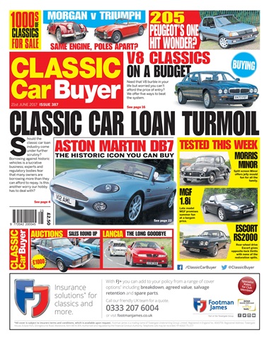 Classic Car Buyer issue No. 387 Classic Car Loan Turmoil