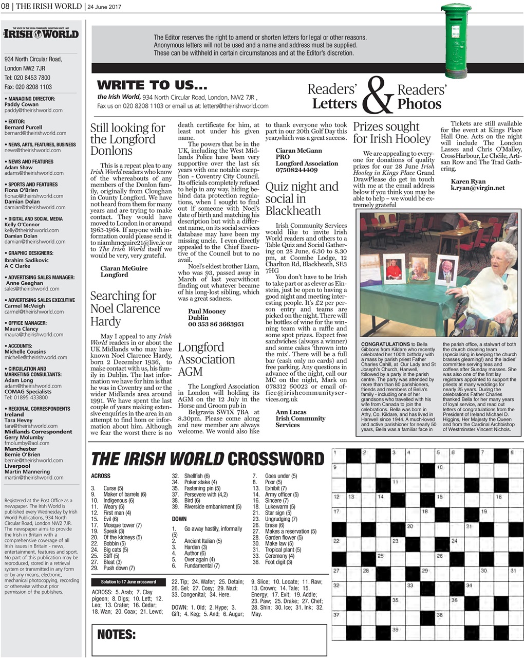 Irish World Preview Pages