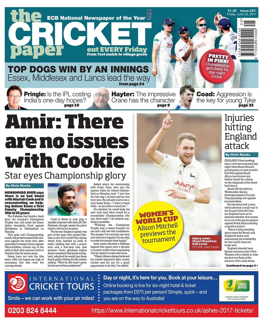 The Cricket Paper Preview Pages