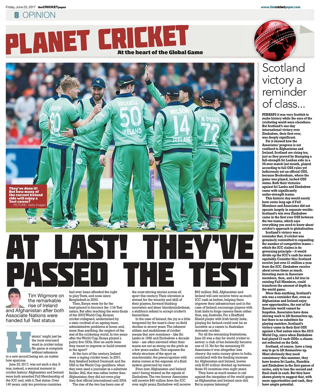 The Cricket Paper Preview Pages