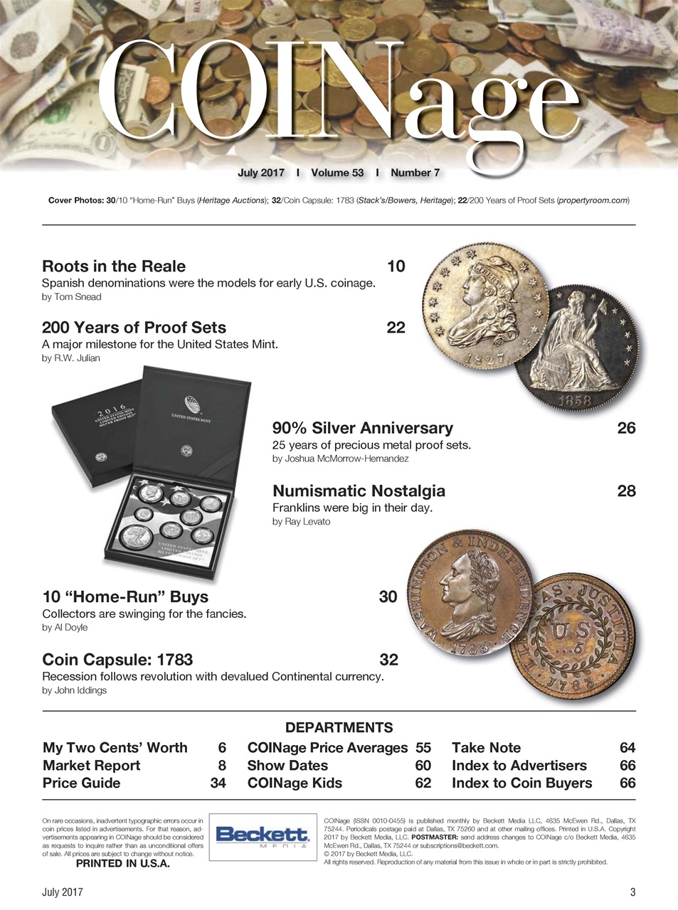 COINage Magazine Preview Pages