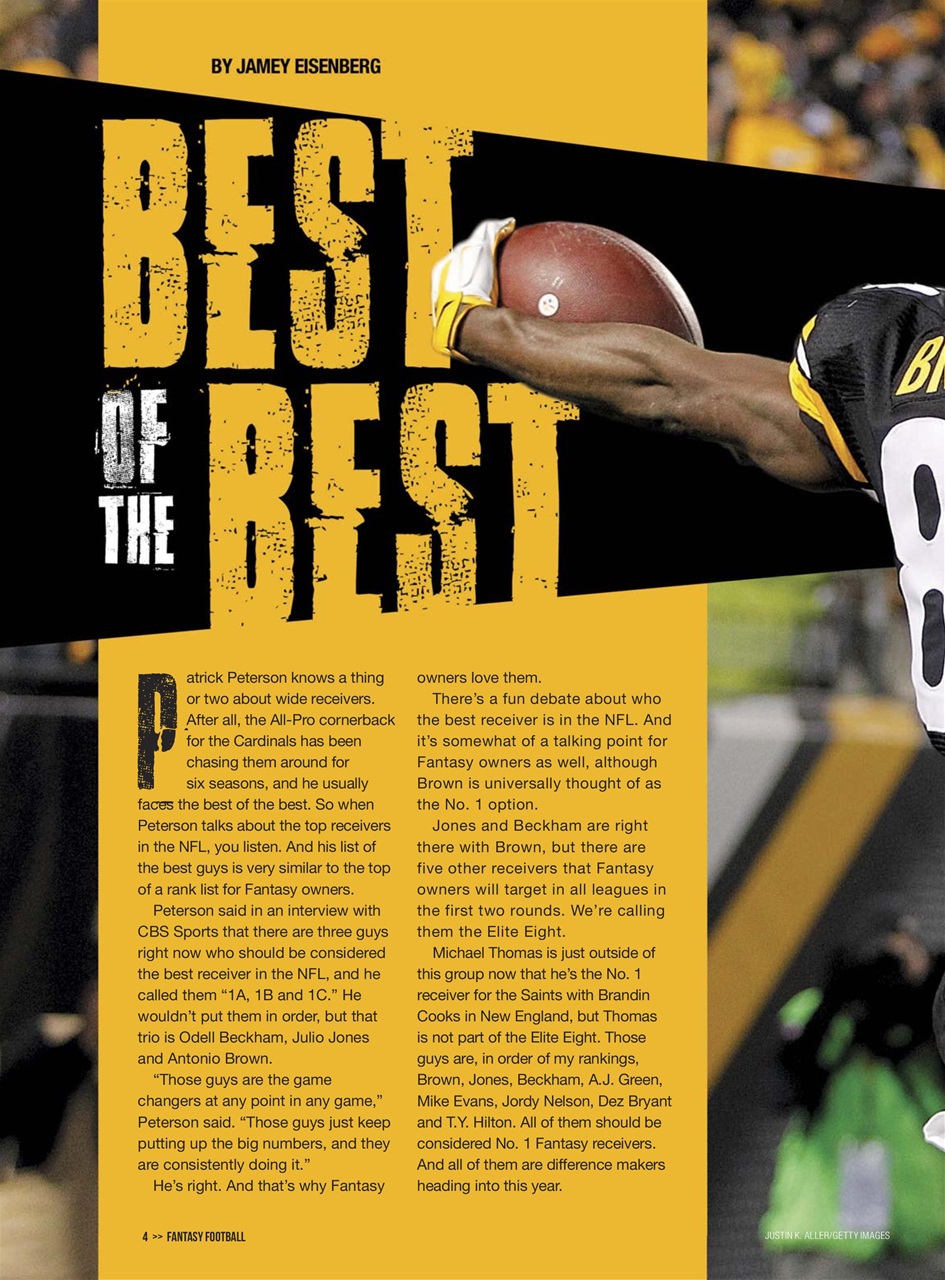 Beckett Football Magazine Preview Pages