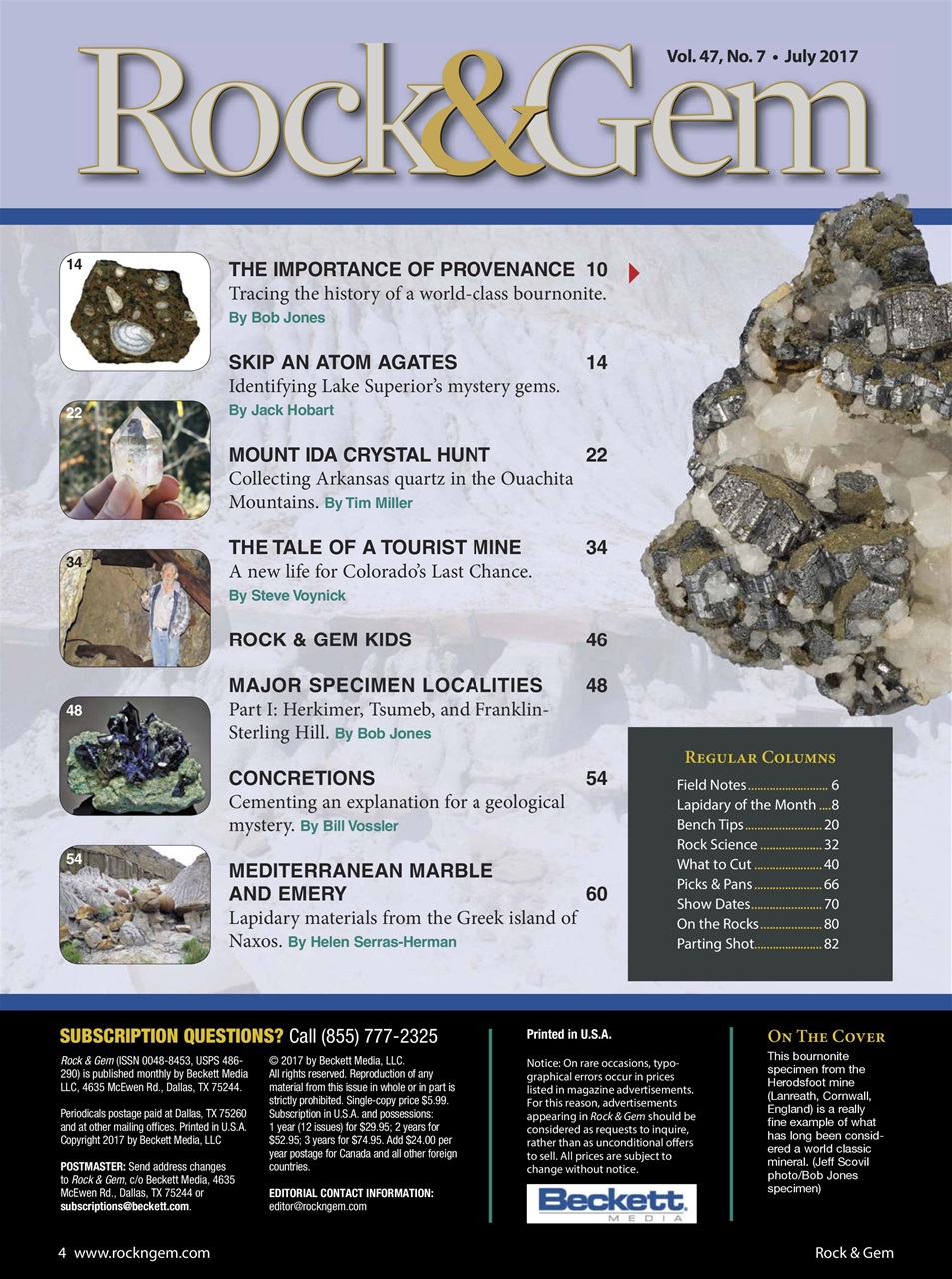 Rock&Gem Magazine Preview Pages
