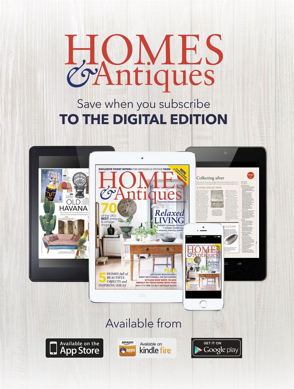 Homes & Antiques Magazine Preview Pages
