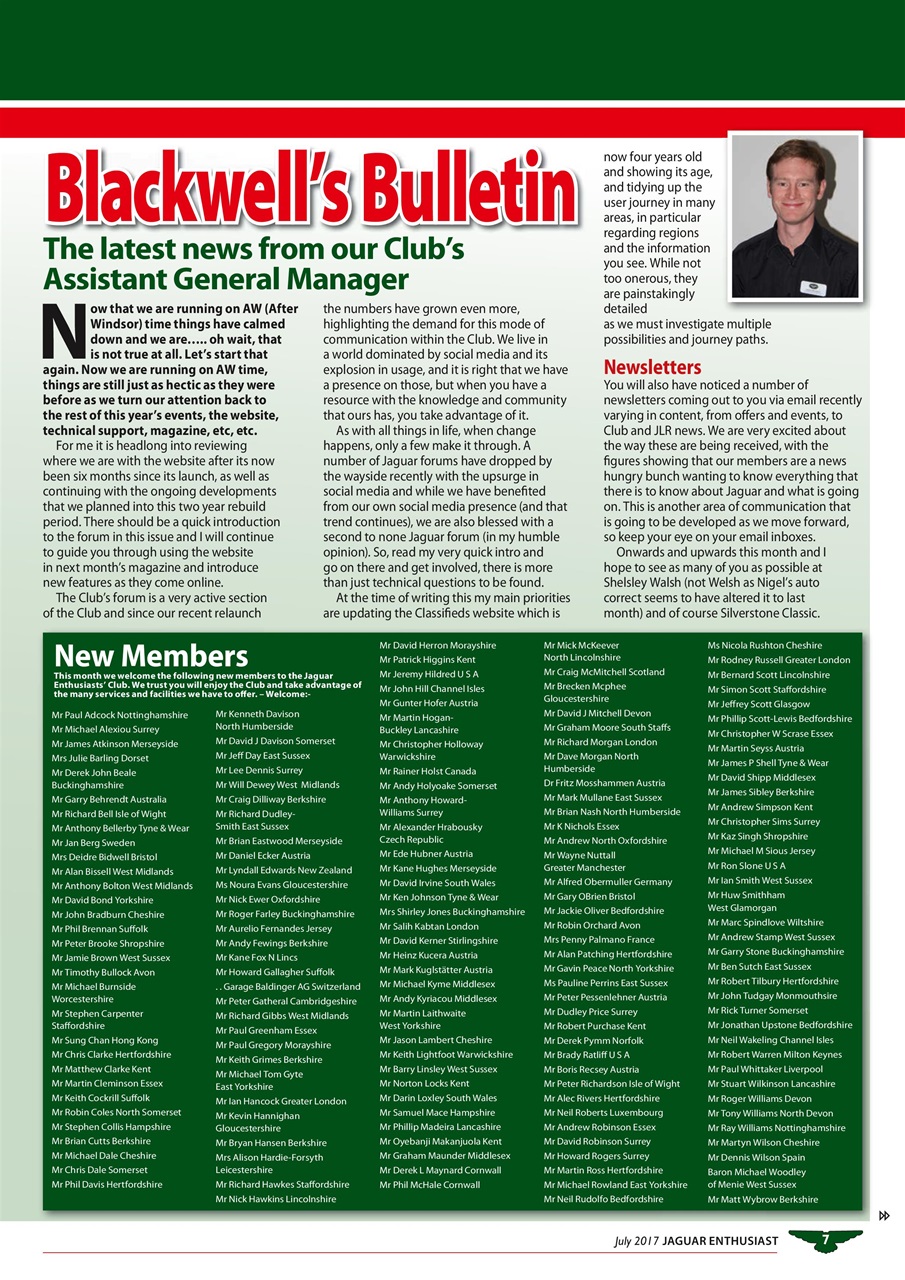 Jaguar Enthusiast Preview Pages