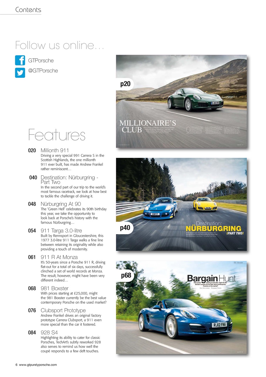 GT Porsche Preview Pages