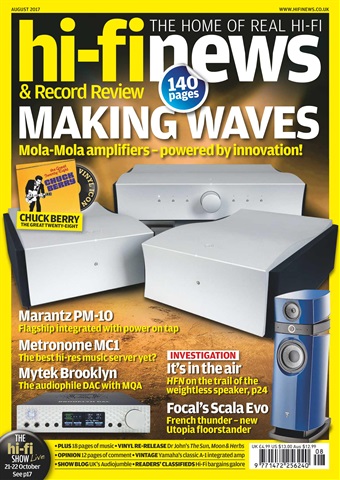 Hi-Fi News issue August 2017