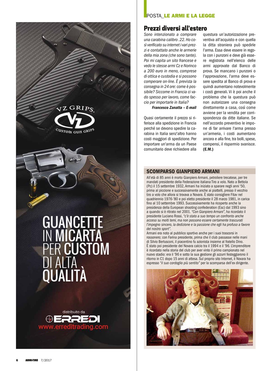 Armi E Tiro Preview Pages