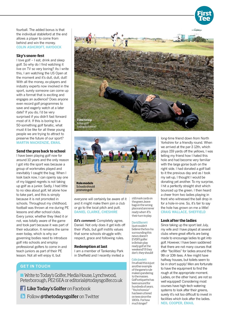 Today's Golfer Preview Pages