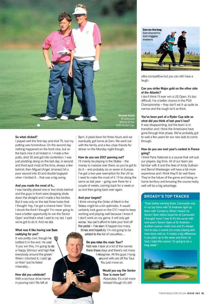 Today's Golfer Preview Pages