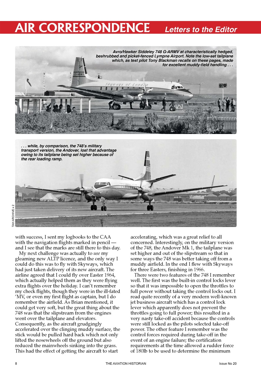 The Aviation Historian Magazine Preview Pages