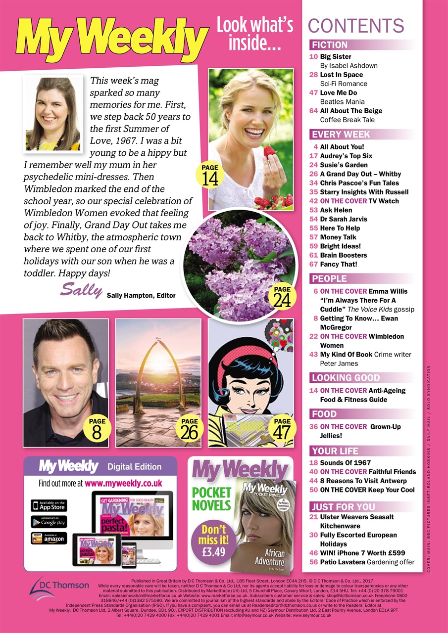 My Weekly Preview Pages