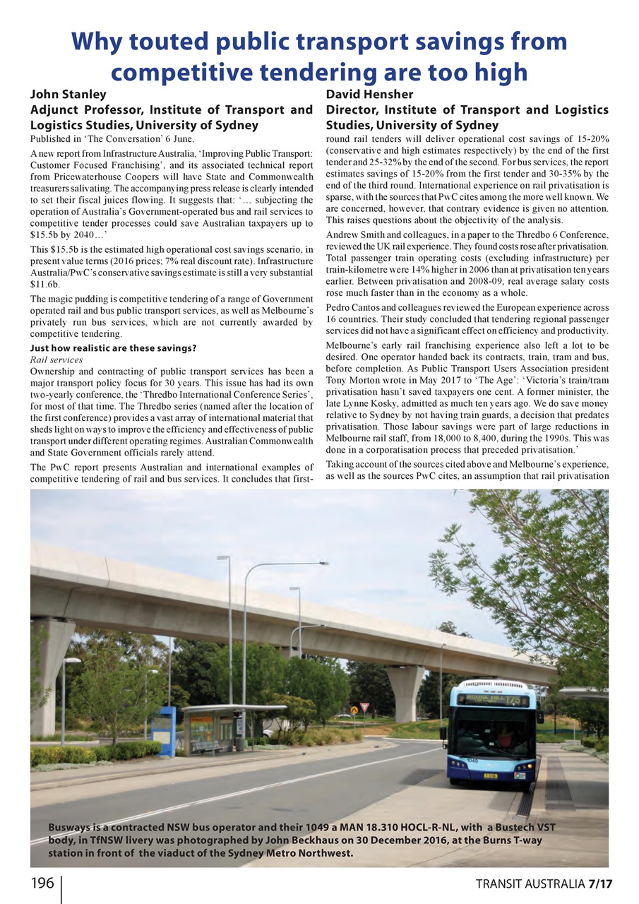 Transit Australia Preview Pages