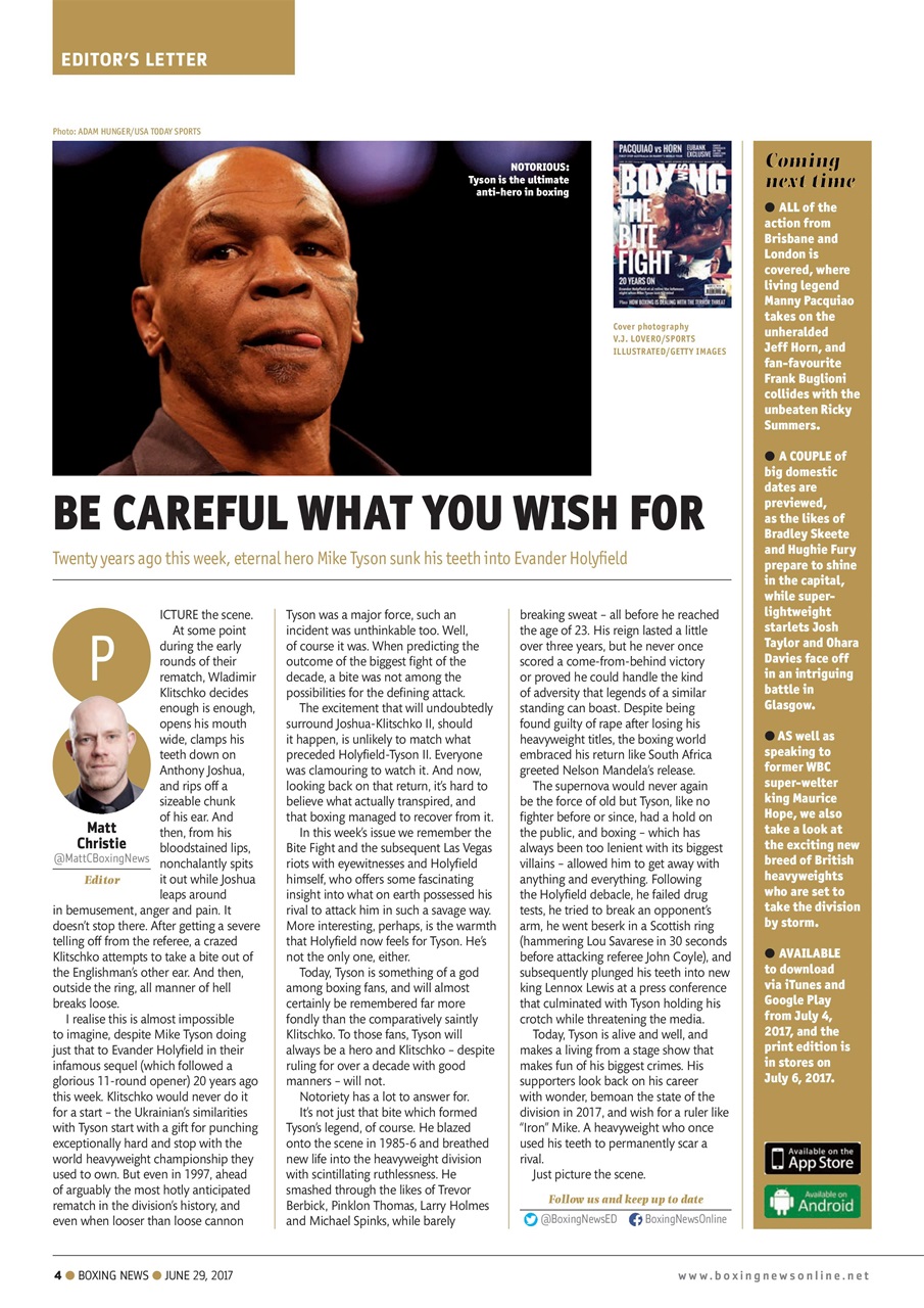 Boxing News Preview Pages
